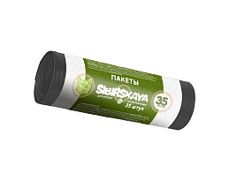 Мешки для мусора 30 л, черные, в рулоне 25 шт., ПНД, 7 мкм, 580х480 мм, SIBIRSKAYA, 101-003 S в Нижнем Новгороде
