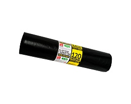 Мешки для мусора 120 л, черные, в рулоне 25 шт., ПВД, 40 мкм, 1100х700 мм, GRIFON, 101-019 в Нижнем Новгороде