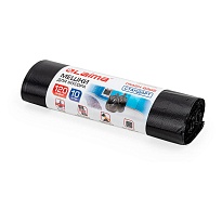 Мешки для мусора 120 л, черные, в рулоне 10 шт., ПНД, 14 мкм, 1100х700 мм, LAIMA, 601385 в Нижнем Новгороде