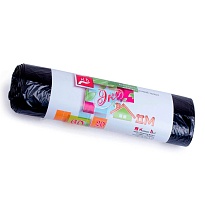 Мешки для мусора 60 л, черные, в рулоне 20 шт., ПНД, 7 мкм, 700х600 мм, Концепция Быта ЭкоДом, 601349 в Нижнем Новгороде