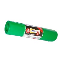 Мешки для мусора 300 л, зеленые, в рулоне 10 шт., ПВД 65 мкм, 1400х1000 мм, МЕШКОFF, 4922 в Нижнем Новгороде