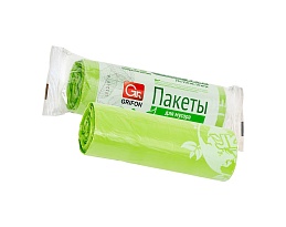 Мешки для мусора 120 л, биоразлагаемые, на втулке, зеленые, в рулоне 10 шт., ПНД, 18 мкм, 1100х700 мм, GRIFON Bio, 100-120 в Нижнем Новгороде