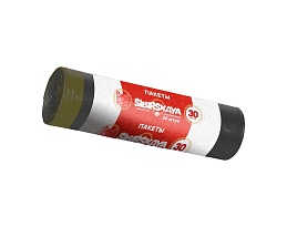 Мешки для мусора 30 л, с завязками, черные, в рулоне 20 шт., ПНД, 12 мкм, 560х530 мм, SIBIRSKAYA, 101-071 S в Нижнем Новгороде