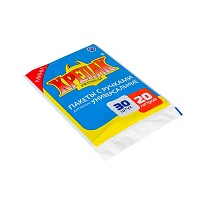 Мешки для мусора 20 л, с ручками, черные, в пачке 20 шт., ПНД, 10 мкм, 550х440 мм, Крепак, 4607075710023 в Нижнем Новгороде